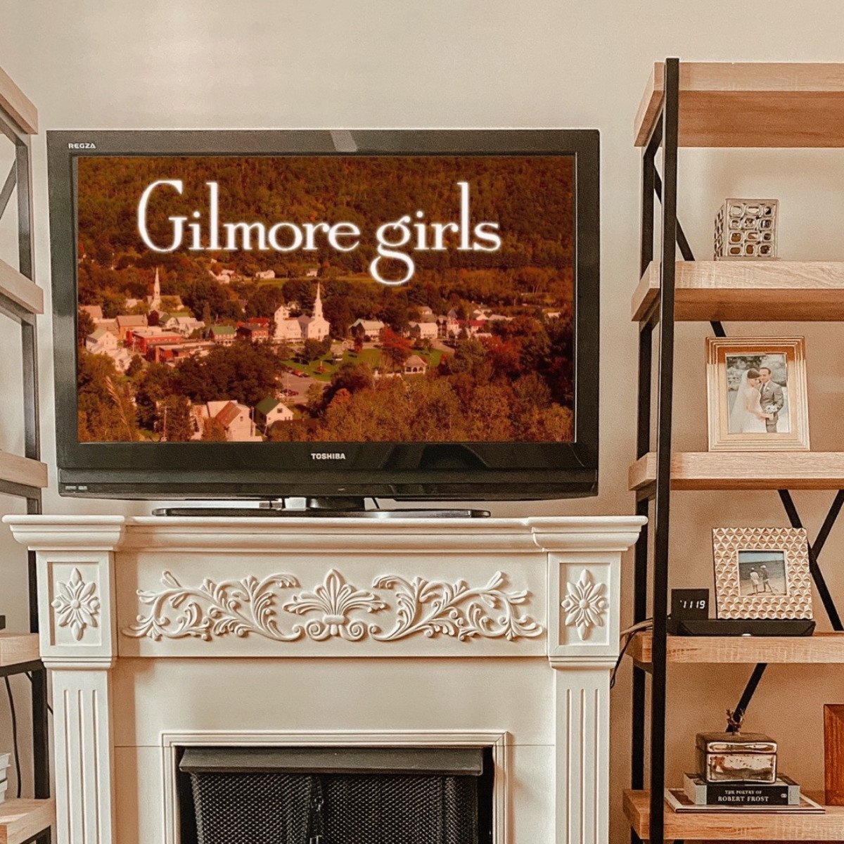 Gilmore Girls. on a tv screen.