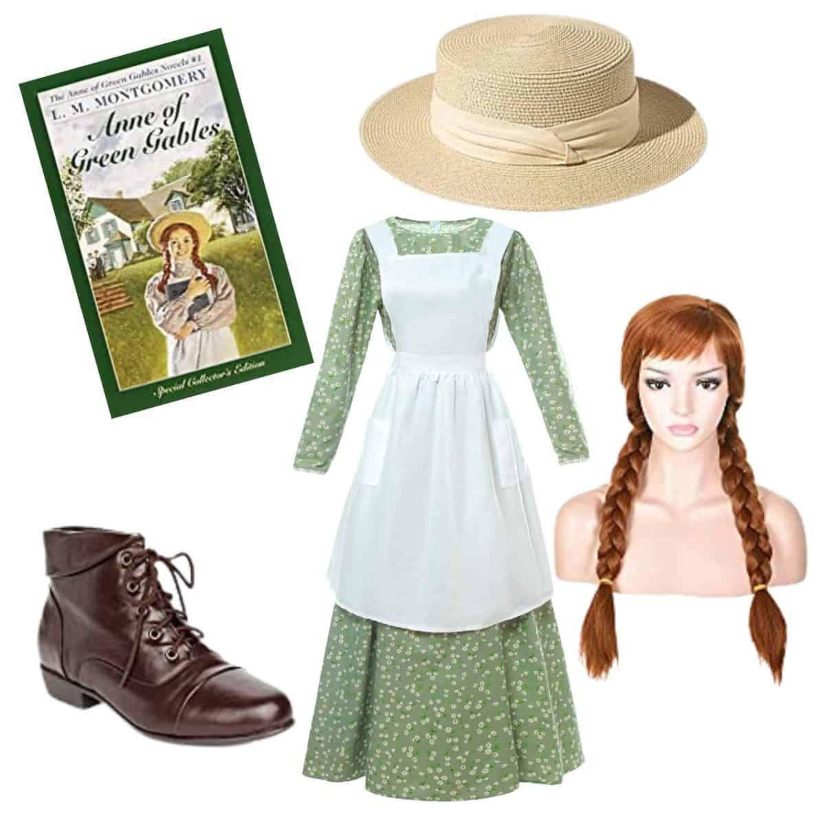 anne of green gables costume collage