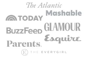 The Atlantic, Mashable, today, glamour, BuzzFeed, Esquire, parents, the everygirl.