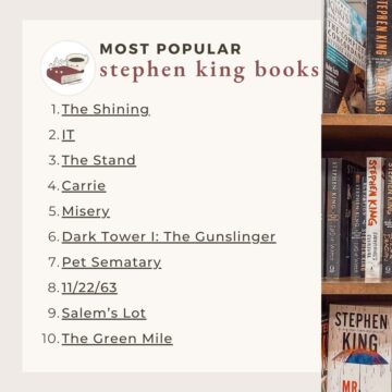 Top 10: Stephen King's Most Popular Books Ranked by Readers