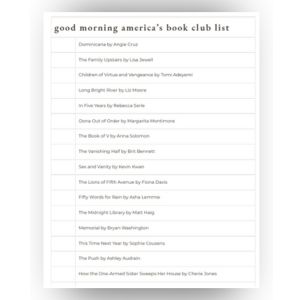 good morning america book club list.