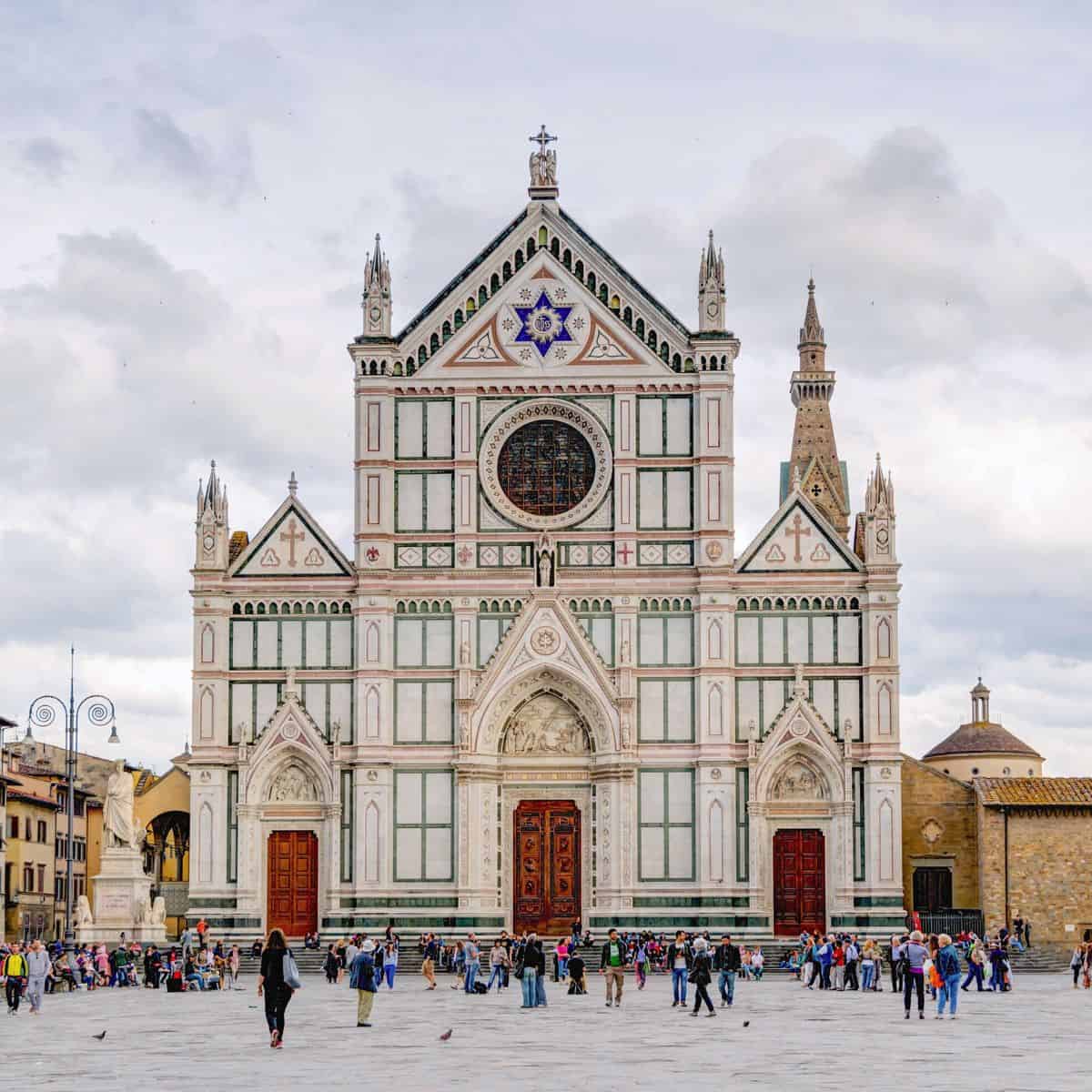 Basilica de Santa croce in Florence Italy.