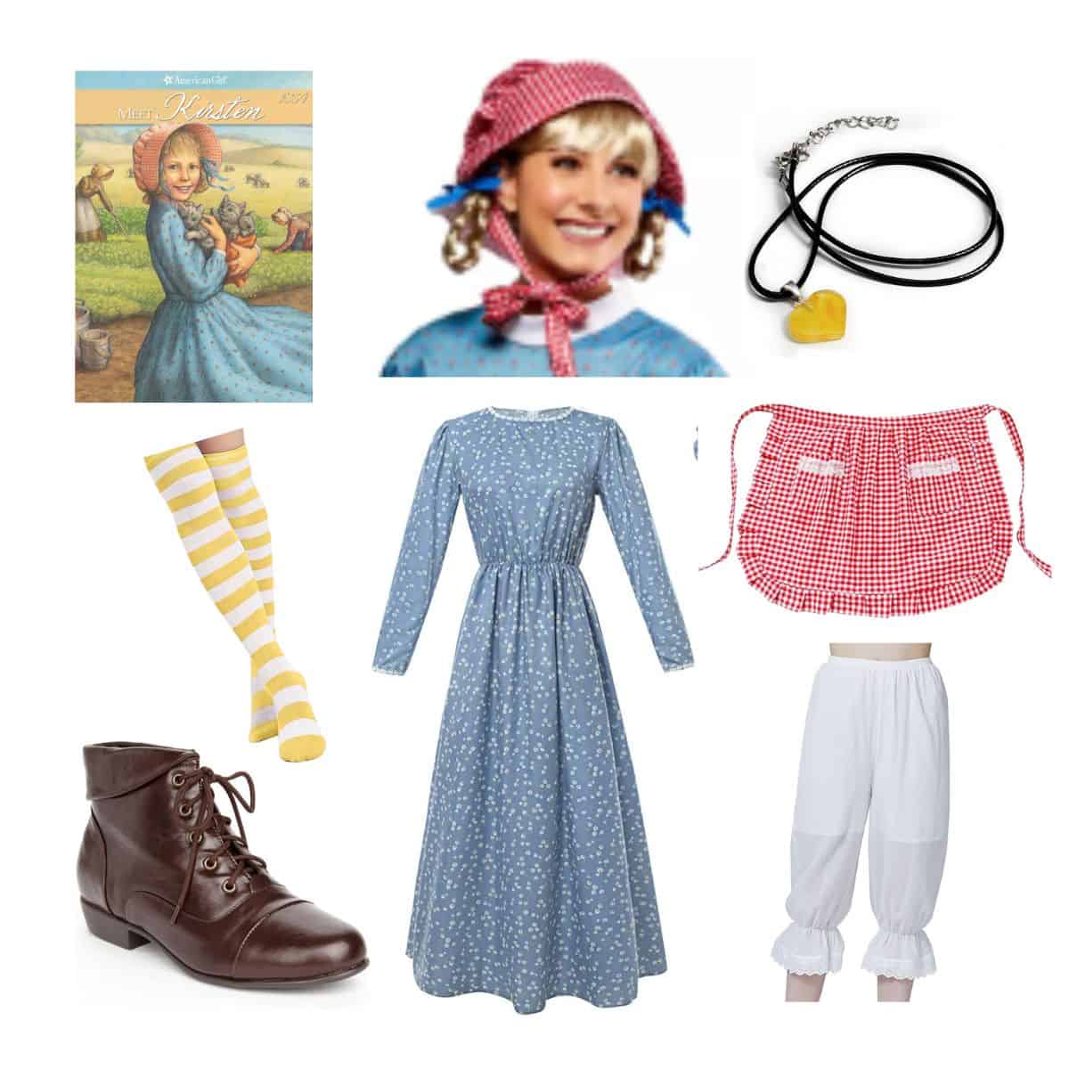 collage of kirsten larson costume ideas.