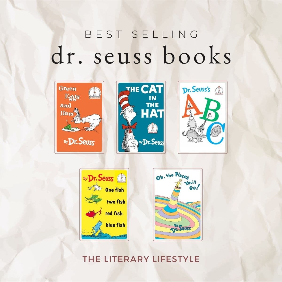 infographic of the BEST SELLING DR. SEUSS BOOKS.