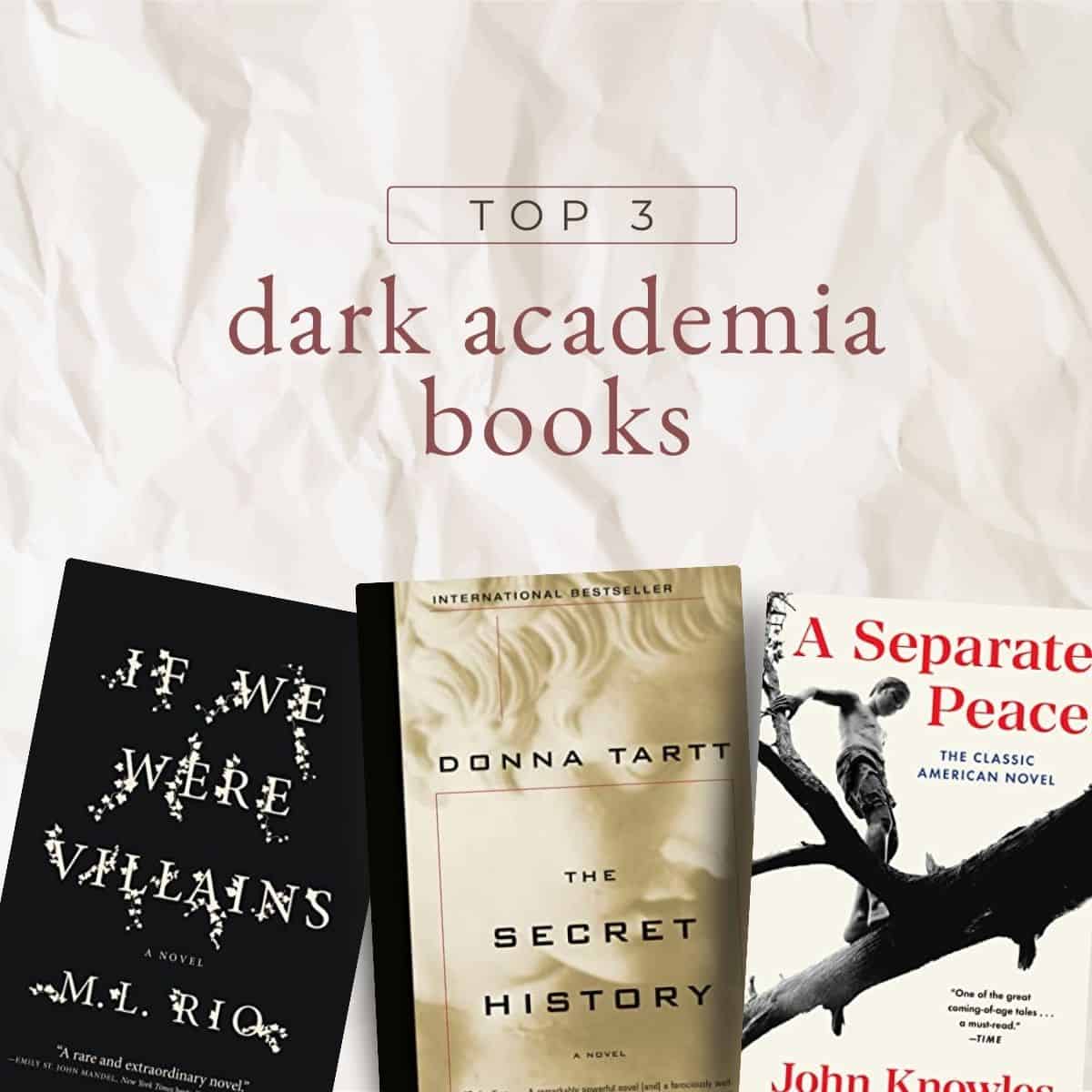 top 3 dark academia books.