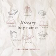 infographic of best literary boy names.