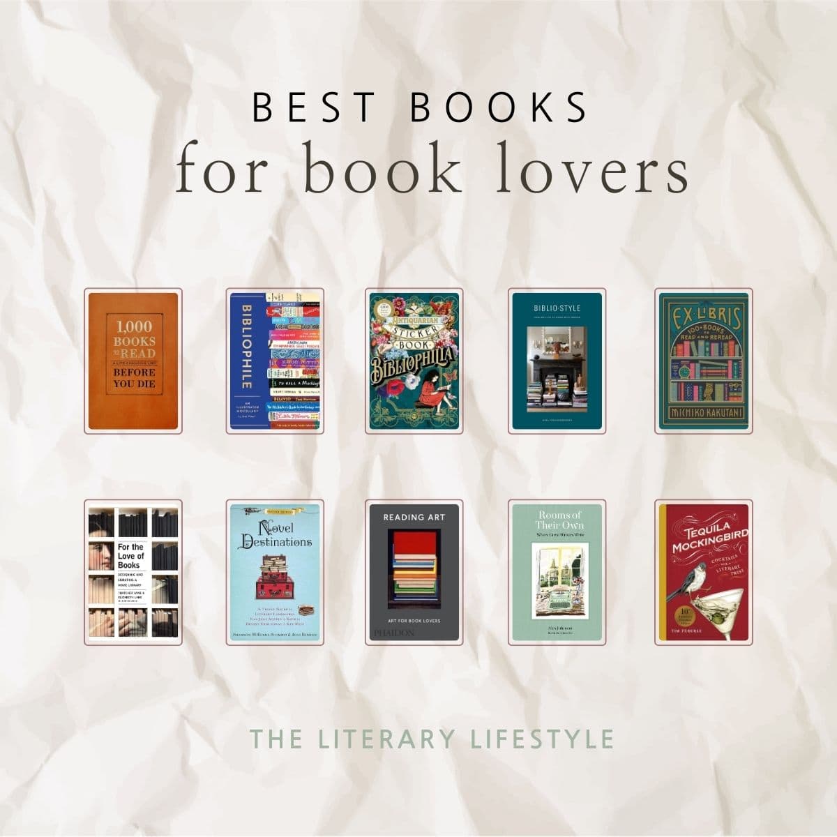 collage of the best books for book lovers.