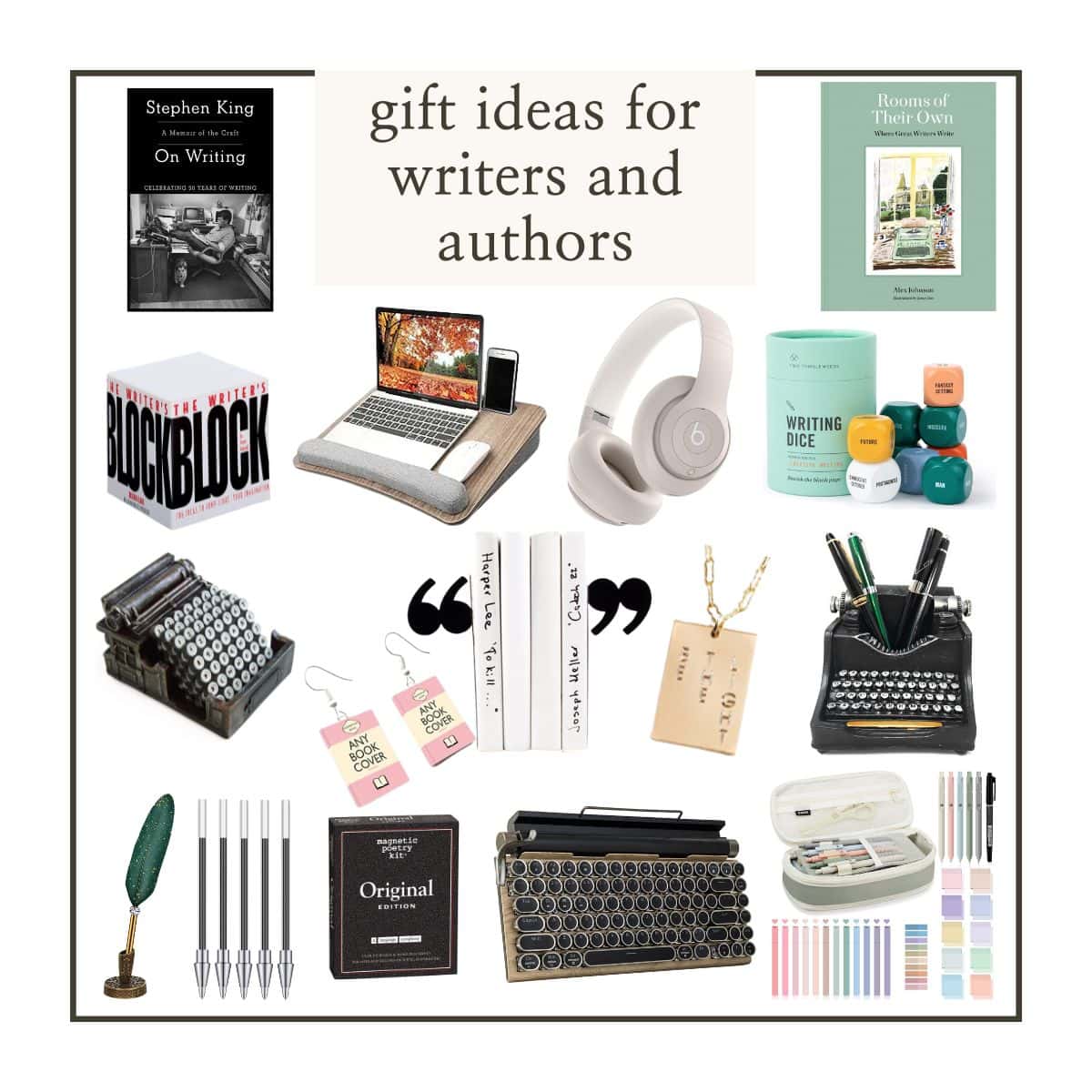 gift ideas for writers and authors.