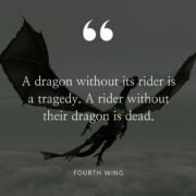 A dragon without its Rider is a tragedy. A writer without their dragon is Dead. Fourth thing.