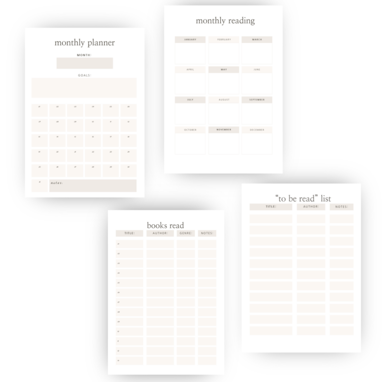 Read Journal 20 Best Reading Journal PDF Templates for Book Lovers