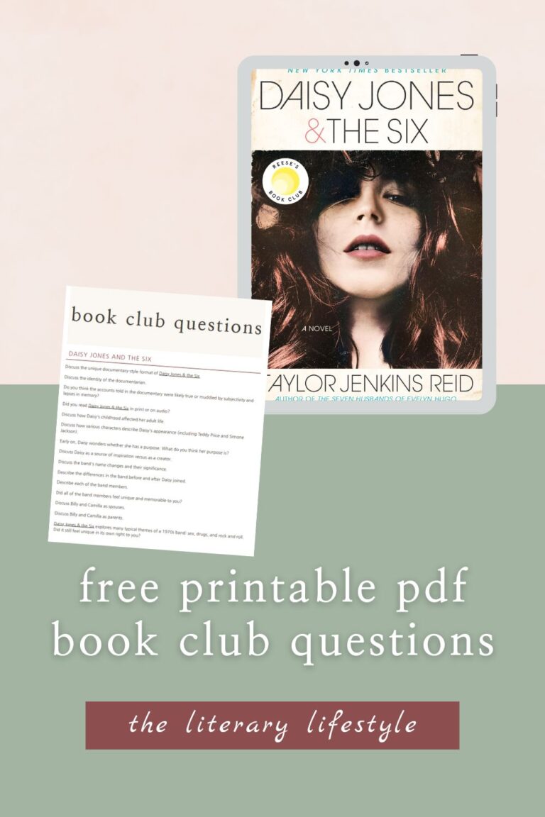 30 Daisy Jones and the Six Book Club Questions (+ PDF)
